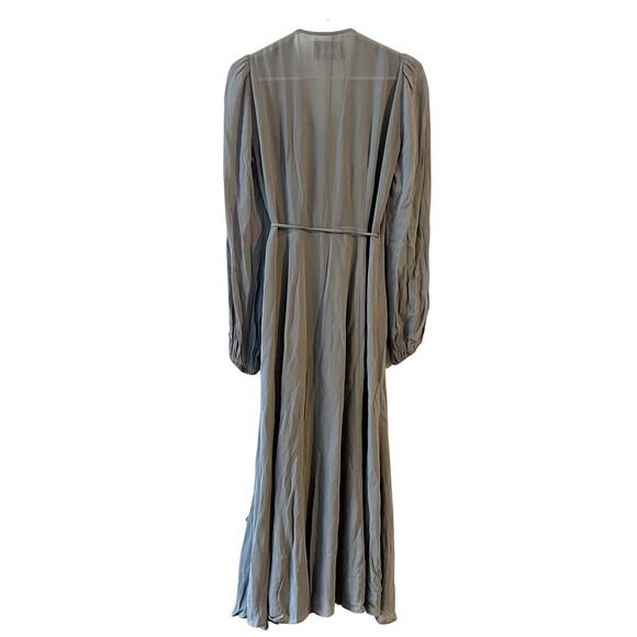 Reformation Nicole Wrap Around Dress in Blue size M CL - Picture 4 of 7